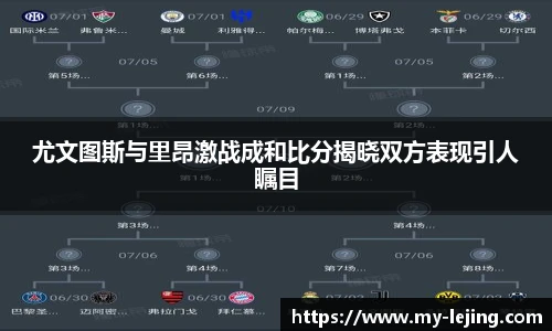 尤文图斯与里昂激战成和比分揭晓双方表现引人瞩目